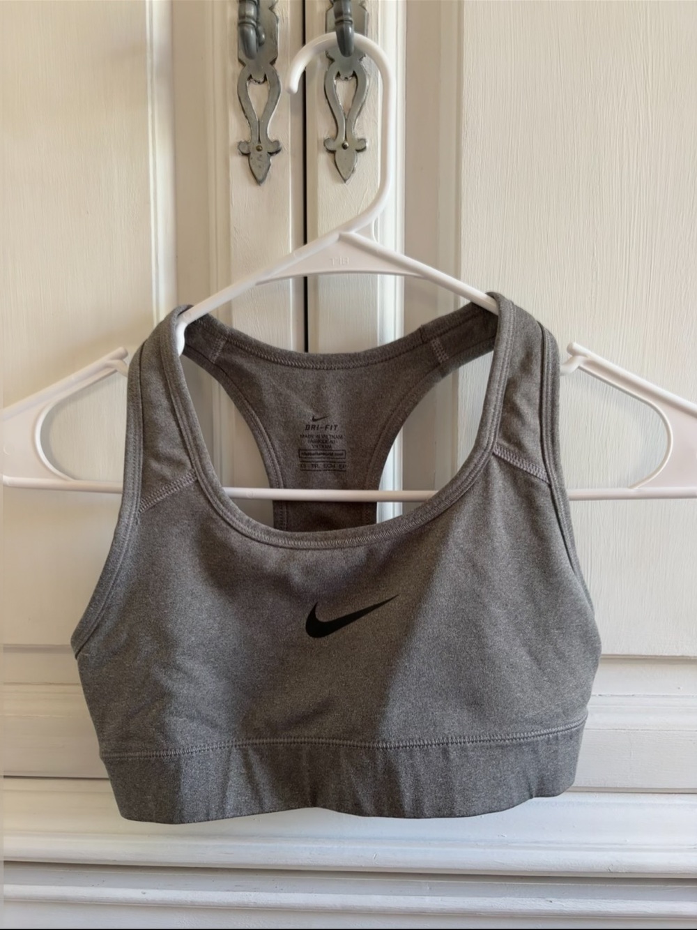 Nike Grey Dri-FIT Racerback Sports Bra